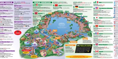 EPCOT Дизни мапата на Светот