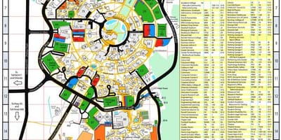 Карта на универзитетот на централна Флорида